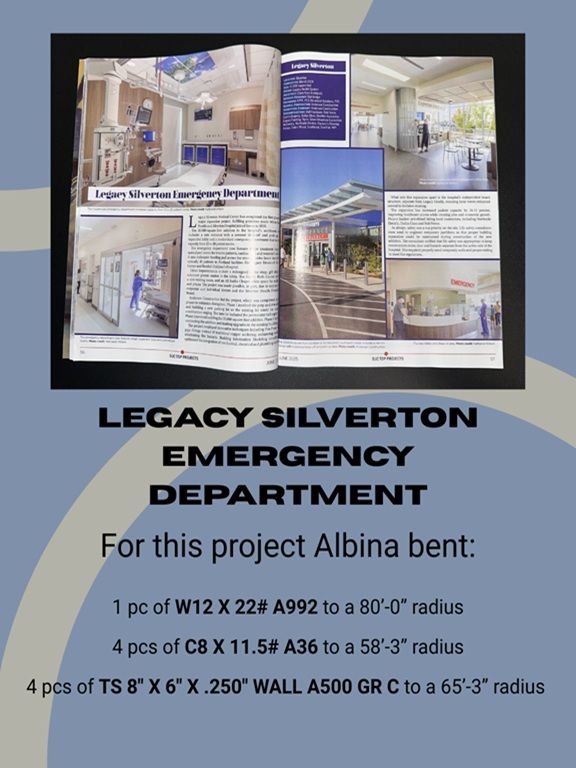 Legacy Silverton Emergency Department Albina bending descriptions